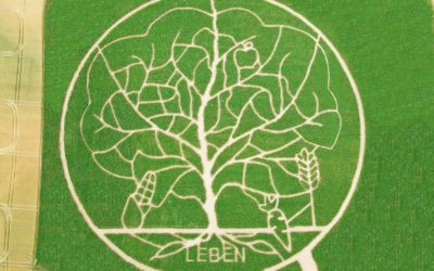 Vorfreude auf den Baum im Maislabyrinth