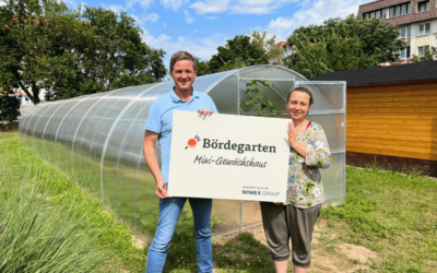 Bördegarten spendet Gewächshaus für Kinder