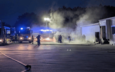 Feueralarm in unserer Brüterei in Mockrehna